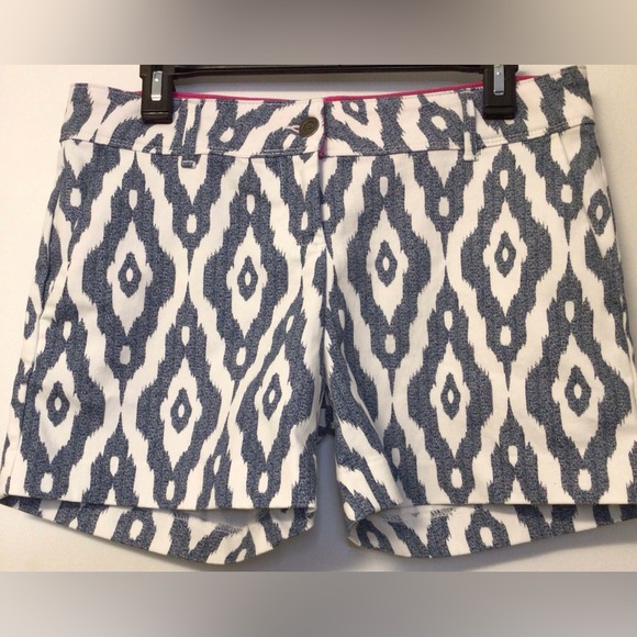 Isaac mizrahi blue white shorts size 6 - Picture 4 of 5
